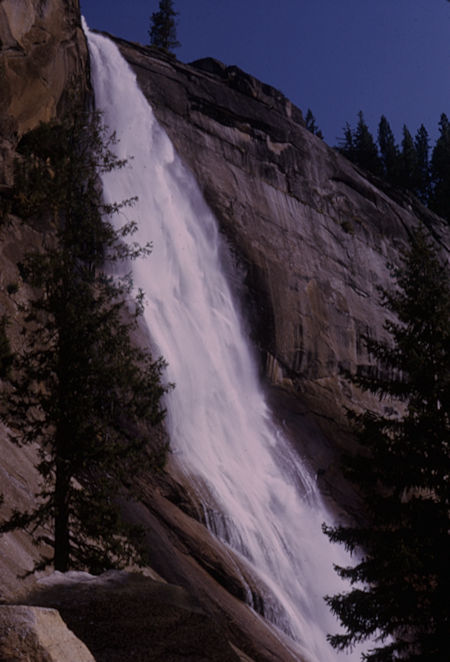 Nevada Falls from Mist Trail - Yosemite National Park - Aug 1966 Nevada Falls from Mist Trail - Yosemite National Park - Aug 1966