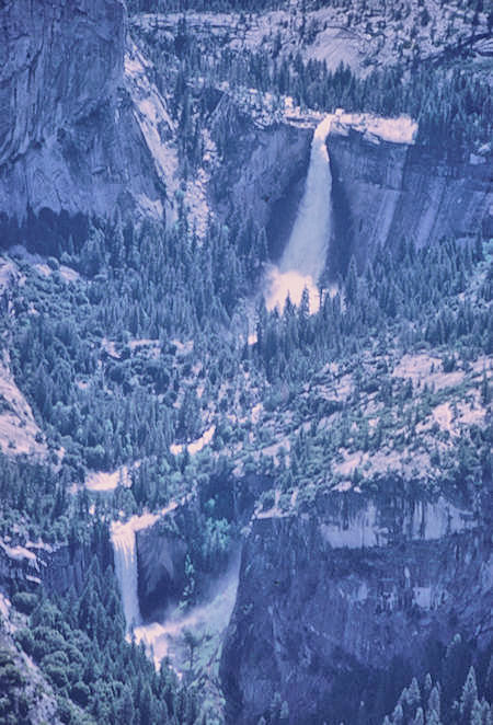 Nevada Falls, Vernal Falls from Glacier Point - Yosemite National Park - 01 Jun 1968 Nevada Falls, Vernal Falls from Glacier Point - Yosemite National Park - 01 Jun 1968