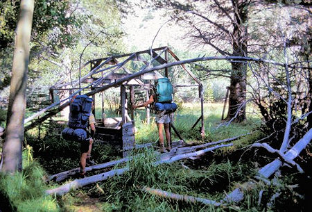 Tent cabin frame near Walker Lake Tent cabin frame near Walker Lake