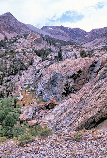 Scene along the trail just below Lower Sardine Lake Scene along the trail just below Lower Sardine Lake