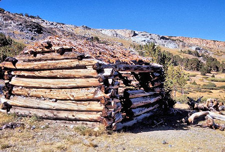 Mine cabin circa 1890's at Mono Pass Mine cabin circa 1890's at Mono Pass
