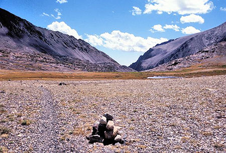View southeast on Parker Pass View southeast on Parker Pass