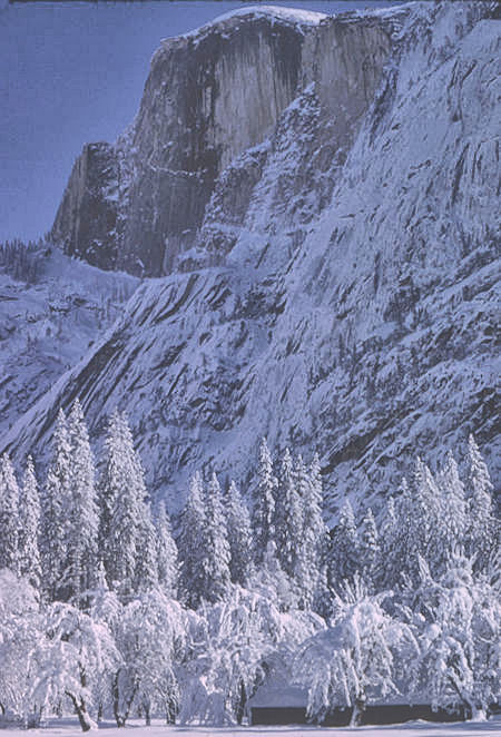 Half Dome from near Stables in Yosemite Valley - Yosemite National Park - 01 Jan 1966 Half Dome from near Stables in Yosemite Valley - Yosemite National Park - 01 Jan 1966