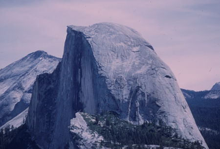 Clouds Rest (in back) and Half Dome from Glacier Point - Yosemite National Park - 01 Jun 1968 Clouds Rest (in back) and Half Dome from Glacier Point - Yosemite National Park - 01 Jun 1968