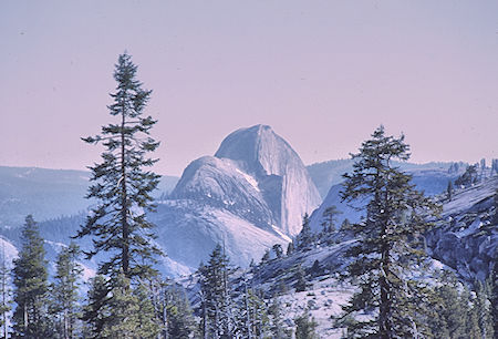 Half Dome from Olmstead Point on the Tioga Road - Yosemite National Park - 30 May 1968 Half Dome from Olmstead Point on the Tioga Road - Yosemite National Park - 30 May 1968