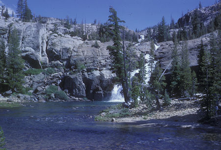White Cascade and stream near Glen Aulin - Yosemite National Park - 19 Aug 1962 White Cascade and stream near Glen Aulin - Yosemite National Park - 19 Aug 1962