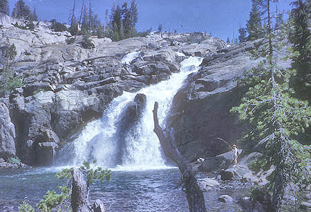 White Cascade at Glen Aulin - Yosemite National Park - 19 Aug 1962