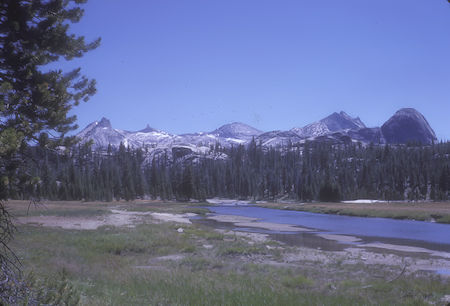 Unicorn Peak, Cathedral Peak, Columbia Finger, Fairview Dome - Yosemite National Park - 19 Aug 1962