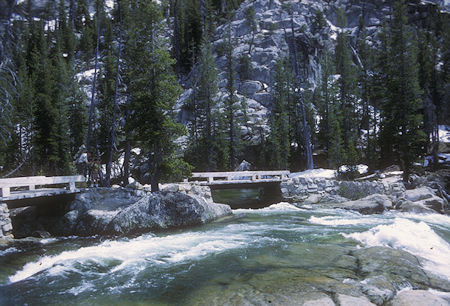 Steve and David Henderson, bridge above Tuolumne Falls, Tuolumne River - Yosemite National Park - 30 May 1968 Steve and David Henderson, bridge above Tuolumne Falls, Tuolumne River - Yosemite National Park - 30 May 1968