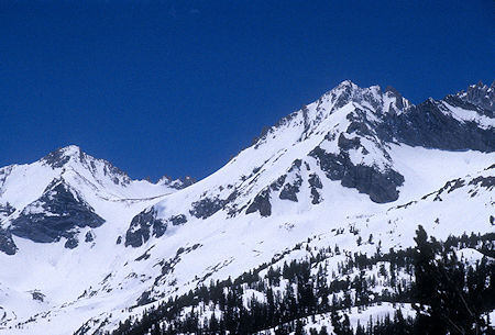 Peak 13268 and Mt. Dade from Crankcase Hill - 1995