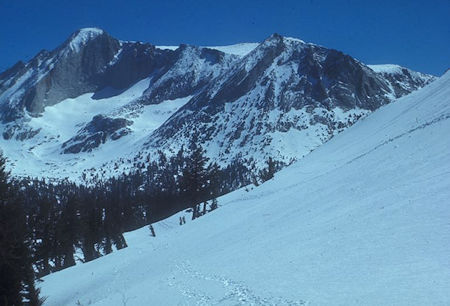 Looking back on Mount Conness route - Yosemite National Park 31 May 1971 Looking back on Mount Conness route - Yosemite National Park 31 May 1971