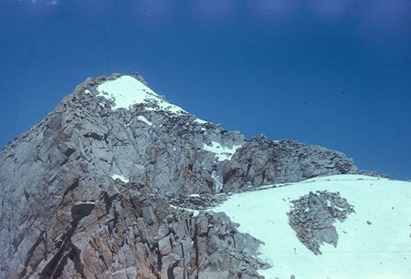 Mount Conness and ridge from route up - Yosemite National Park 28 May 1972 Mount Conness and ridge from route up - Yosemite National Park 28 May 1972