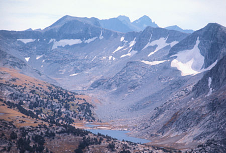 Banner Peak, Mt. Ritter, Townsley Lake from Rafferty Peak - Yosemite National Park - Oct 1975