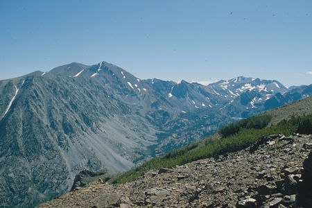 Dundenberg Peak over Green Creek - Hoover Wilderness 1980 Dundenberg Peak over Green Creek - Hoover Wilderness 1980