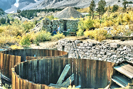 Lundy Mine at Crystal Lake - Hoover Wilderness 1980 Lundy Mine at Crystal Lake - Hoover Wilderness 1980