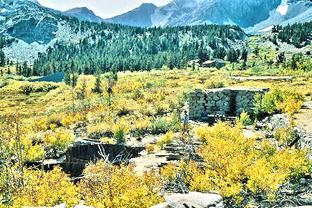 Lundy Mine at Crystal Lake - Hoover Wilderness 1980 Lundy Mine at Crystal Lake - Hoover Wilderness 1980