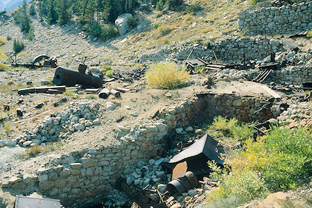 Mill site at Lundy Mine - Hoover Wilderness 1980 Mill site at Lundy Mine - Hoover Wilderness 1980