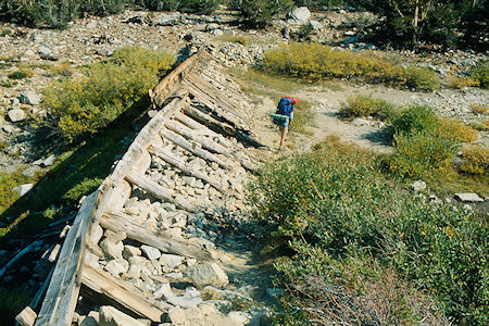 Oneida Lake dam - Hoover Wilderness 1980