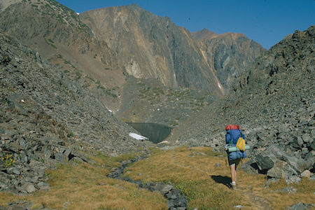 Descending to Helen Lake - Hoover Wilderness 1980