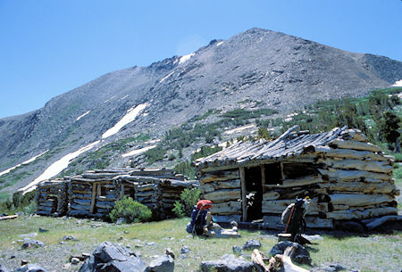 Mining cabins from the mid-1800's near Mono Pass in Yosemite National Park
