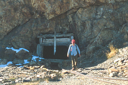 Mine tunnel at Bennettville Mine - Inyo National Forest 1980 Mine tunnel at Bennettville Mine - Inyo National Forest 1980