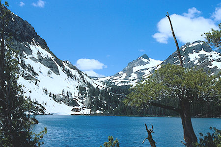 Looking toward Virginia Pass over Green Lake - Hoover Wilderness 1982 Looking toward Virginia Pass over Green Lake - Hoover Wilderness 1982