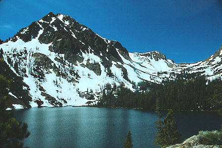 Toward Virginia Pass west of Green Lake - Hoover Wilderness 1982