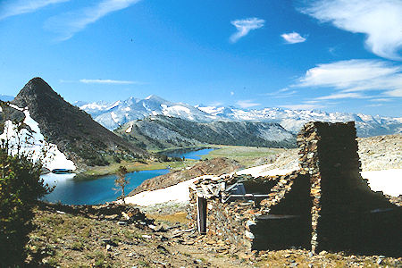 Gaylor Lakes and Cabin at Great Sierra Mine - Yosemite National Park 1986 Gaylor Lakes and Cabin at Great Sierra Mine - Yosemite National Park 1986
