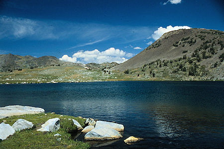 Middle Gaylor Lake looking toward Great Sierra Mine - Yosemite National Park 1986