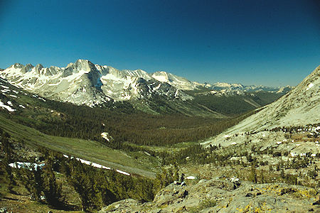 Virginia Canyon from Virginia Pass - Yosemite National Park 1989 Virginia Canyon from Virginia Pass - Yosemite National Park 1989