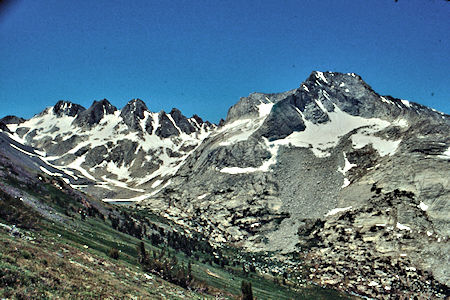 Shepherd Crest and lake from Grey Butte by Gil Beilke - Yosemite National Park 1989