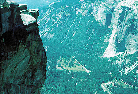Yosemite Valley from Taft Point - Yosemite National Park Jul 1957 Yosemite Valley from Taft Point - Yosemite National Park Jul 1957