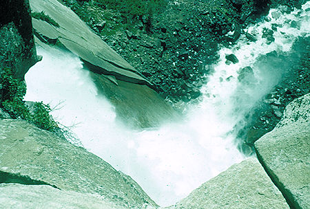 Over the brink of Nevada Falls - Yosemite National Park Jul 1957 Over the brink of Nevada Falls - Yosemite National Park Jul 1957