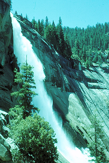 Nevada Falls from Mist Trail - Yosemite National Park Jul 1957 Nevada Falls from Mist Trail - Yosemite National Park Jul 1957