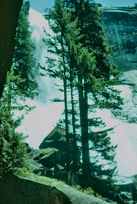 Nevada Falls from Mist Trail - Yosemite National Park Jul 1957 Nevada Falls from Mist Trail - Yosemite National Park Jul 1957
