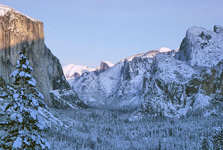 Yosemite Valley sunset from Wawona Tunnel - Yosemite National Park 01 Jan 1966