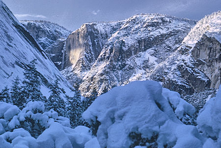 Yosemite Falls from Vernal Falls trail - Yosemite National Park 01 Jan 1966 Yosemite Falls from Vernal Falls trail - Yosemite National Park 01 Jan 1966