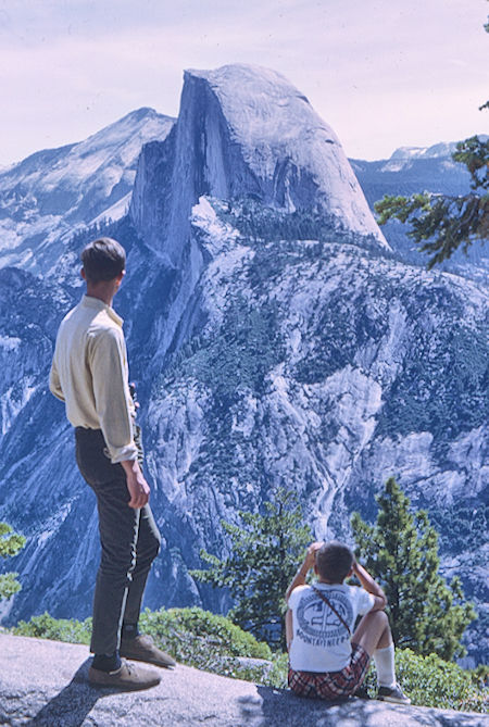 Steve Henderson and David Henderson viewing Half Come from Glacier Point - Yosemite National Park 01 Jun 1968 Steve Henderson and David Henderson viewing Half Come from Glacier Point - Yosemite National Park 01 Jun 1968