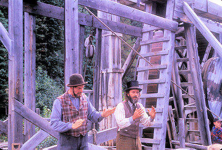 Waterwheel show, Barkerville National Historic Park, British Columbia