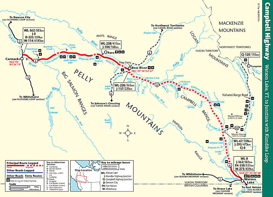 Campbell Highway Map