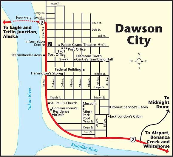 Dawson City Map