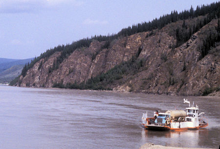 Dawson City ferry