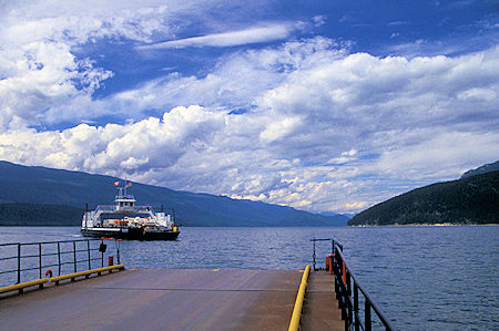 Ferry at Galena Bay on Canadian Highway 23