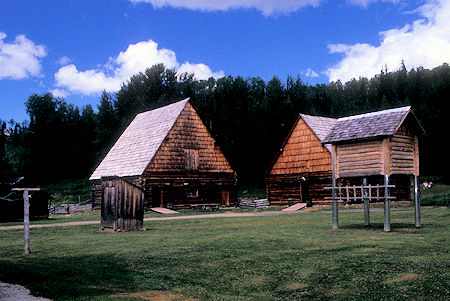 Barns, Huble Homestead near Prince George, British Columbia