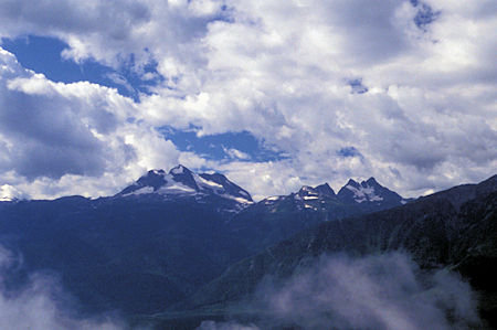 Begbie Peak and unknown peak from Meadows in the Sky Parkway, Mt. Revelstoke National Park, Canada
