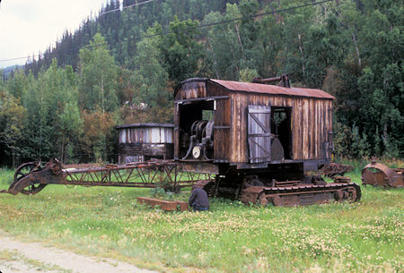 Drag line machine at Bear Creek Camp - 1998