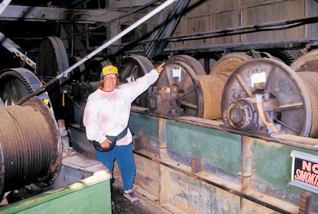 Yankee Fork Gold Dredge - hoist machinery
