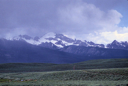 Sawtooth Mountains from Pole Creek Road