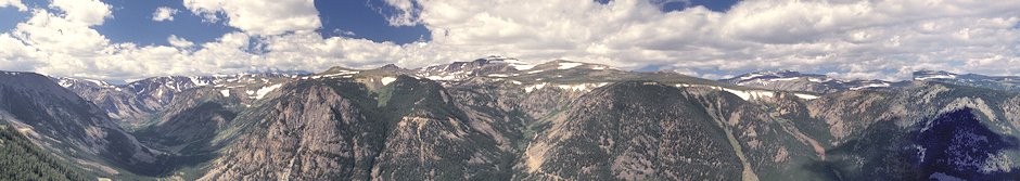 View from 9091' Beartooth Highway Viewpoint, Montana (stitched)