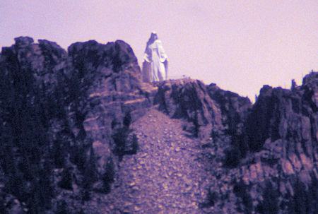 Our Lady of the Rockies, a 90-foot statue of the Virgin Mary that looks down on Butte from the Continental Divide.